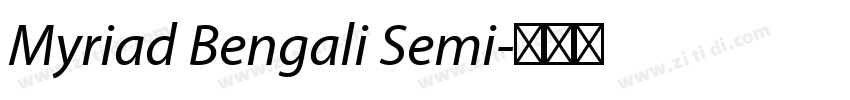 Myriad Bengali Semi字体转换